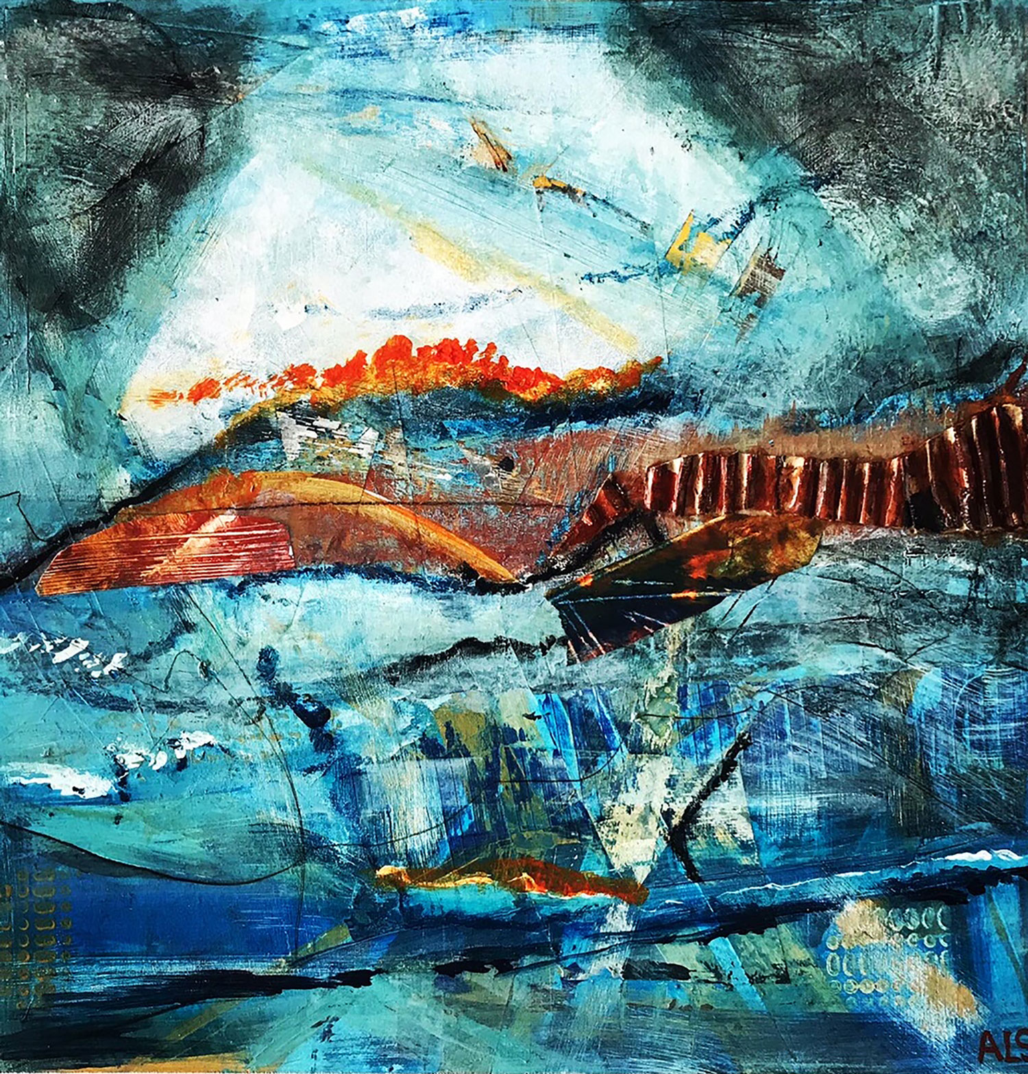 Coastal Chaos,Amanda Lyon-Smith,teignmouth,artist,devon